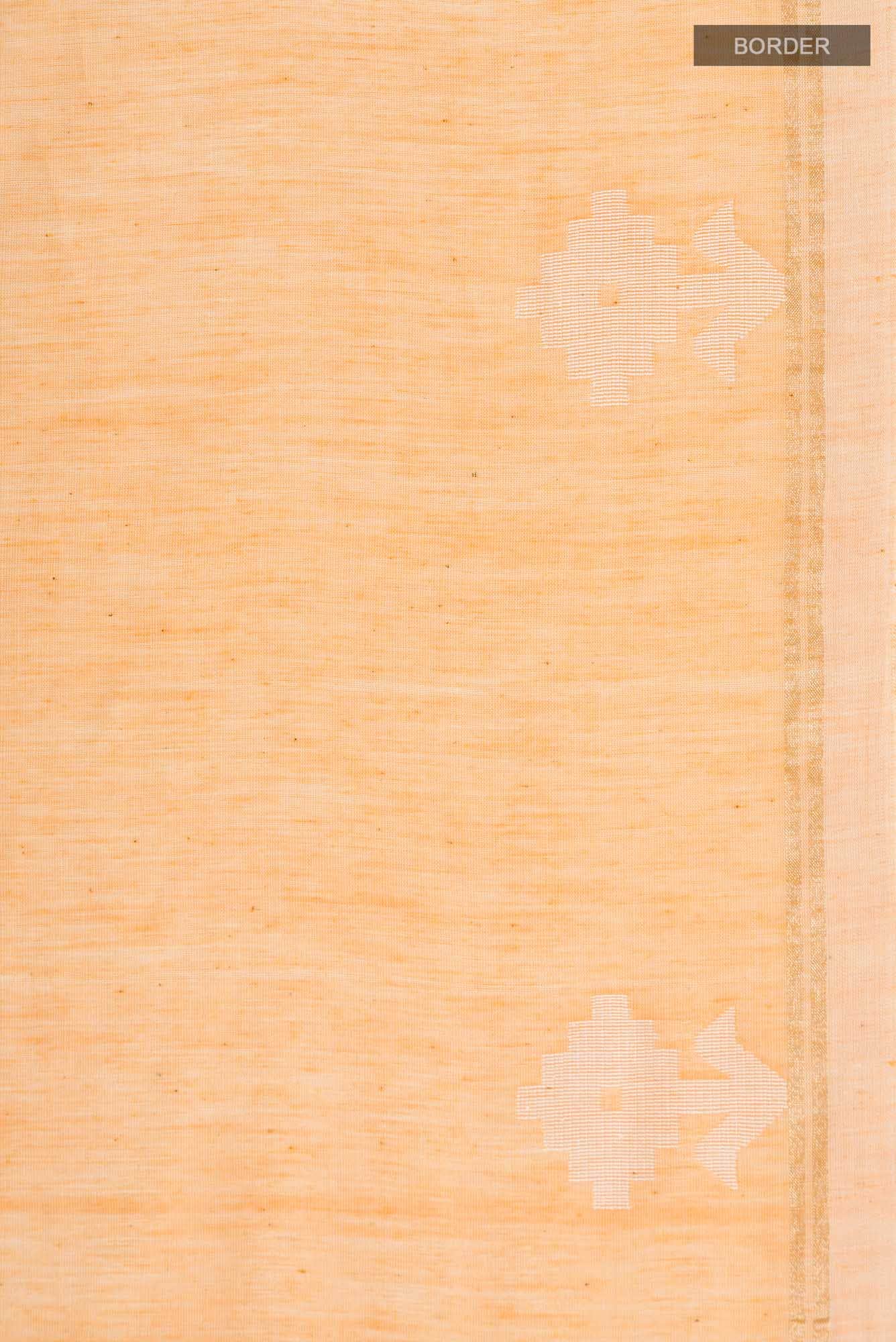 Anuradha-Sandal Bengal Cotton saree - Image 7